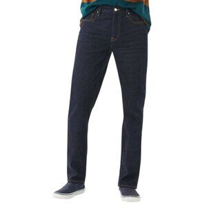 Free Assembly Modern Straight Leg Denim Jeans Size 34x32 Blue Cotton Dark Wash